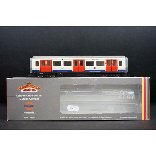 293 - Three boxed Bachmann London Underground S Stock Carriage models to include 2 x 35-995E  M2 Coach and... 