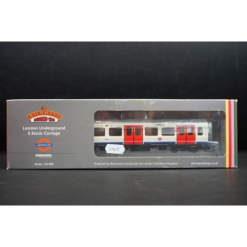 293 - Three boxed Bachmann London Underground S Stock Carriage models to include 2 x 35-995E  M2 Coach and... 