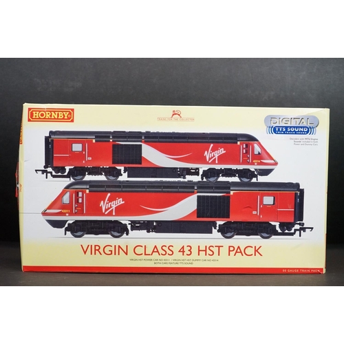 295 - Boxed Hornby OO gauge DCC Fitted R3390TTS Virgin Class 43 HST PacK