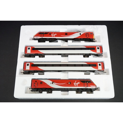 296 - Boxed ltd edn Hornby OO gauge Virgin East Coast Train Pack, some box wear