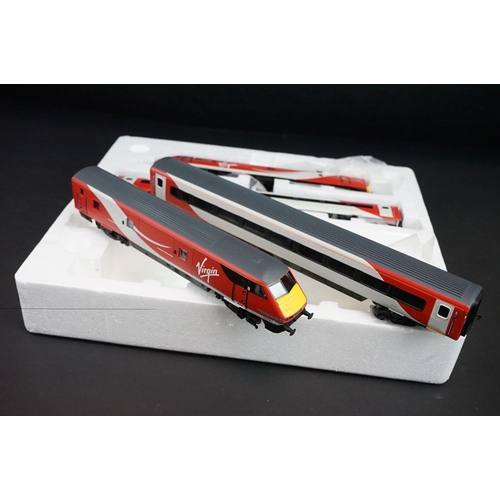 296 - Boxed ltd edn Hornby OO gauge Virgin East Coast Train Pack, some box wear