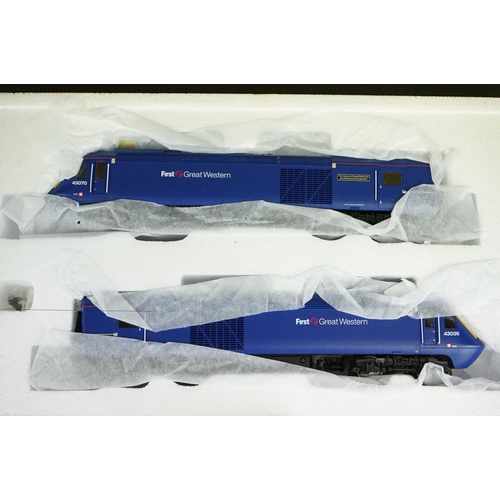 297 - Boxed Hornby OO gauge R3478 FGW Class 43 HST Train Pack, tear to box end flap