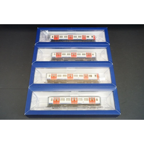 298 - Boxed Bachmann OO gauge 35-990B London Underground S Stock Motorised 4 Car Train Pack 21 DCC