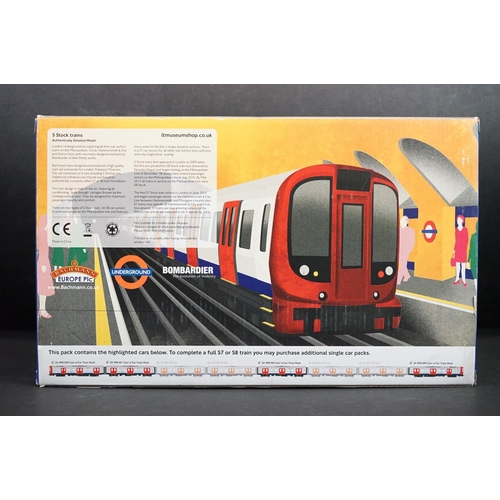 298 - Boxed Bachmann OO gauge 35-990B London Underground S Stock Motorised 4 Car Train Pack 21 DCC