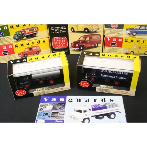 1270 - Nine Boxed Vanguards diecast models, featuring a ltd edn 2-part British Rail 1:43 set no. BR 1002, 2... 