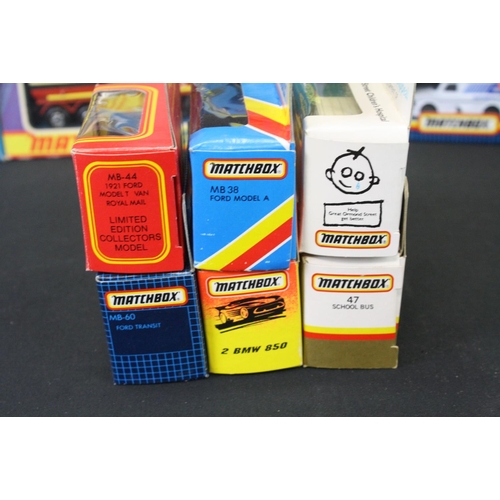 1271 - 16 Boxed Matchbox diecast models to include 3 x Super Kings (K-18 Ford LTS Articulated Tipper, K-16 ... 