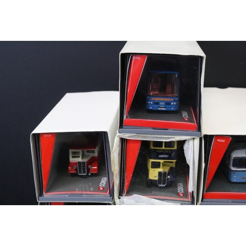 1272 - 13 Cased Corgi Original Omnibus 1:76 ltd edn diecast models in card sleeves to include 40303, 40202,... 