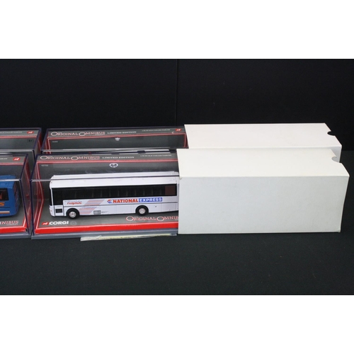 1272 - 13 Cased Corgi Original Omnibus 1:76 ltd edn diecast models in card sleeves to include 40303, 40202,... 