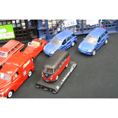 1282 - Around 100 diecast models to include Welly, Corgi, Maisto, Hongwell, Saico, etc, diecast gd overall ... 