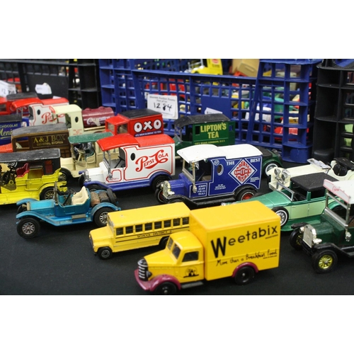 1284 - Around 120 diecast models, to include mid 20th C examples, featuring Lledo, Matchbox, Oxford Diecast... 