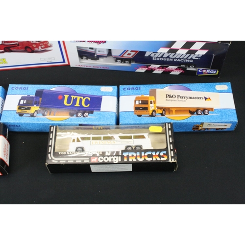 1287 - 21 Boxed Corgi diecast model trucks to include 7 x Superhaulers (TY86903, 59509, 59570, etc), 4 x Co... 