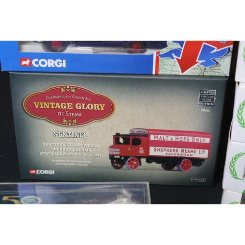 1290 - 32 Boxed Corgi diecast models to include 12 x Mobil Performance Car Collection, 7 x BP models, Corgi... 