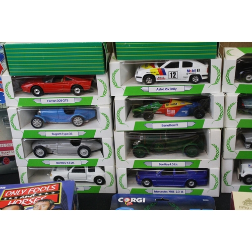 1290 - 32 Boxed Corgi diecast models to include 12 x Mobil Performance Car Collection, 7 x BP models, Corgi... 