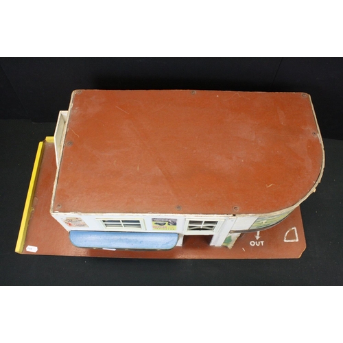 1292 - Boxed Mettoy tin plate Shell Filling Station 6275, some discolouring and wear, plus another mid 20th... 