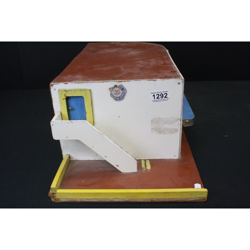 1292 - Boxed Mettoy tin plate Shell Filling Station 6275, some discolouring and wear, plus another mid 20th... 