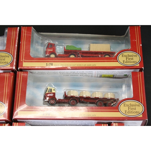 1296 - 33 Boxed 1:76 Exclusive First Editions EFE Commercials diecast models to include 21901 Bedford TK Fl... 