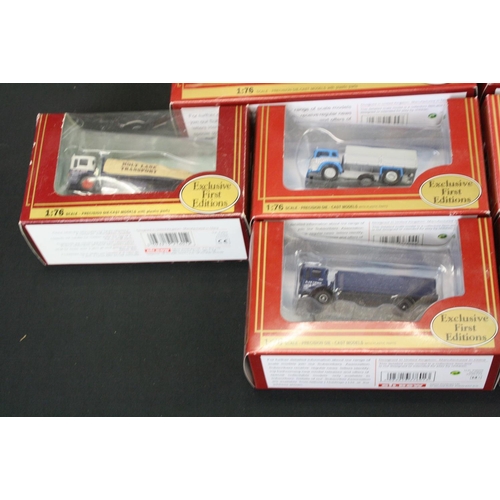 1296 - 33 Boxed 1:76 Exclusive First Editions EFE Commercials diecast models to include 21901 Bedford TK Fl... 