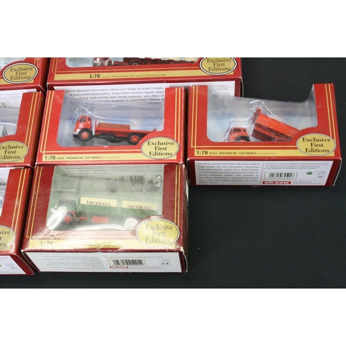 1296 - 33 Boxed 1:76 Exclusive First Editions EFE Commercials diecast models to include 21901 Bedford TK Fl... 