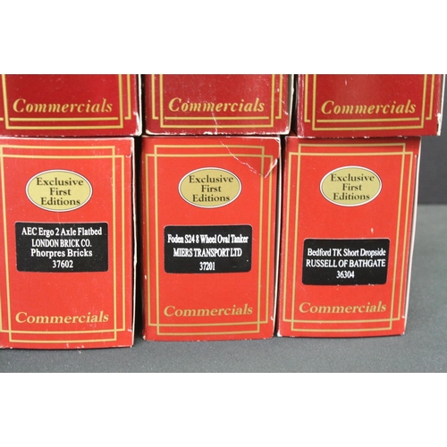 1296 - 33 Boxed 1:76 Exclusive First Editions EFE Commercials diecast models to include 21901 Bedford TK Fl... 