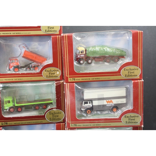 1296 - 33 Boxed 1:76 Exclusive First Editions EFE Commercials diecast models to include 21901 Bedford TK Fl... 