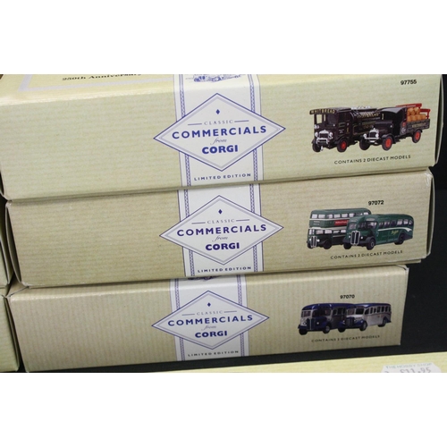 1298 - 16 Boxed Corgi ' Classic Commercials from Corgi ' diecast models / sets with COAs to include 10 x 2-... 