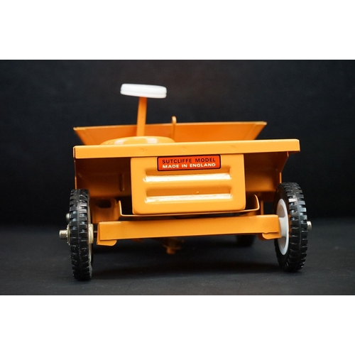 349 - Boxed Sutcliffe Model Trojan Dumper Steel Construction model in orange, ex