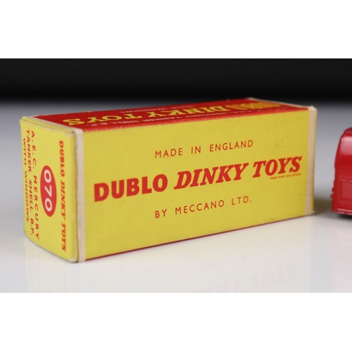 1329 - Boxed Dinky Dublo 070 AEC Mercury Tanker Shell BP diecast model, paint chips to diecast, gd decals, ... 