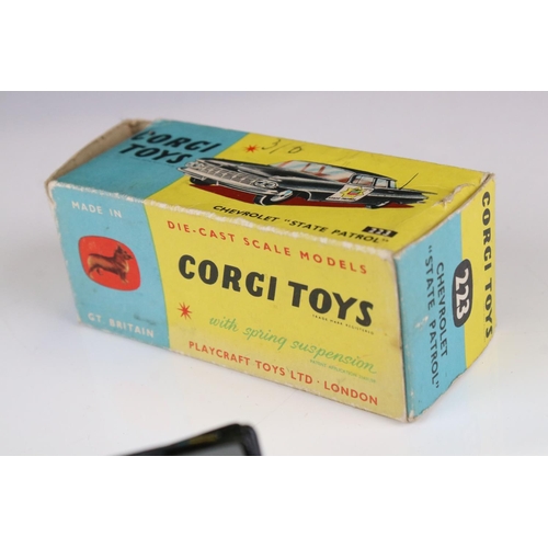 1334 - Two boxed Corgi emergency service diecast models to include 223 Chevrolet State Patrol and 482 Chevr... 