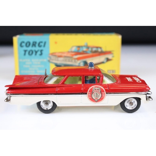 1334 - Two boxed Corgi emergency service diecast models to include 223 Chevrolet State Patrol and 482 Chevr... 