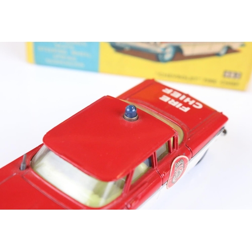 1334 - Two boxed Corgi emergency service diecast models to include 223 Chevrolet State Patrol and 482 Chevr... 