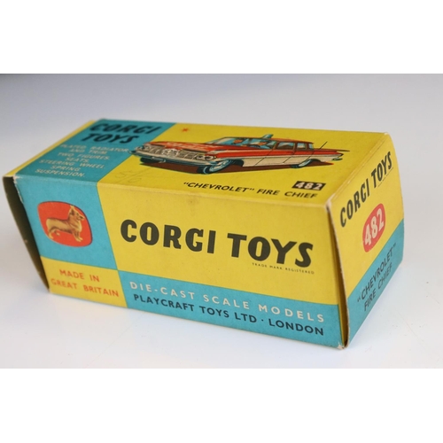 1334 - Two boxed Corgi emergency service diecast models to include 223 Chevrolet State Patrol and 482 Chevr... 