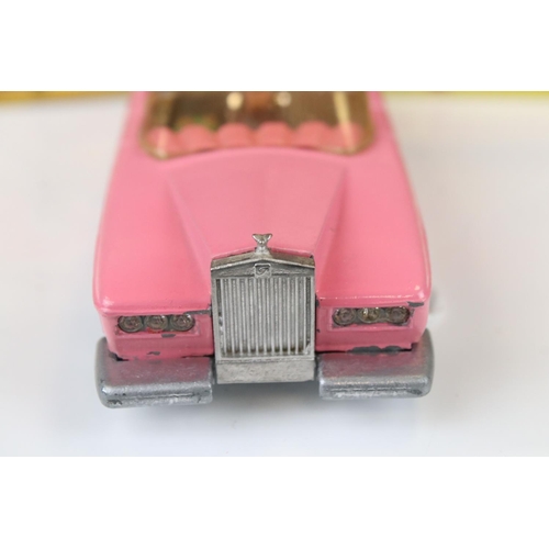 1336 - Dinky Thunderbirds 100 Lady Penelope's Fab 1 diecast model in pink, with both figures, some paint ch... 