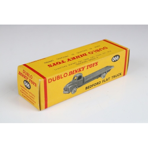 1337 - Two boxed Dinky Dublo diecast models to include 072 Bedford Articulated Flat Truck with yellow cab &... 