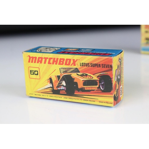 1338 - 12 Boxed Matchbox 75 Series & Superfast diecast models to include 2 x 18 Field Car, 6 Mercedes 350SL... 