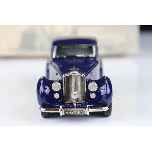 1341 - Boxed Lansdowne Models LDM 64a 1951 Bentley Mk VI 4 Door Saloon Midnight Blue IVO Peters model (ex)