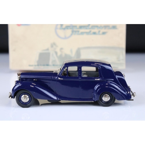 1341 - Boxed Lansdowne Models LDM 64a 1951 Bentley Mk VI 4 Door Saloon Midnight Blue IVO Peters model (ex)