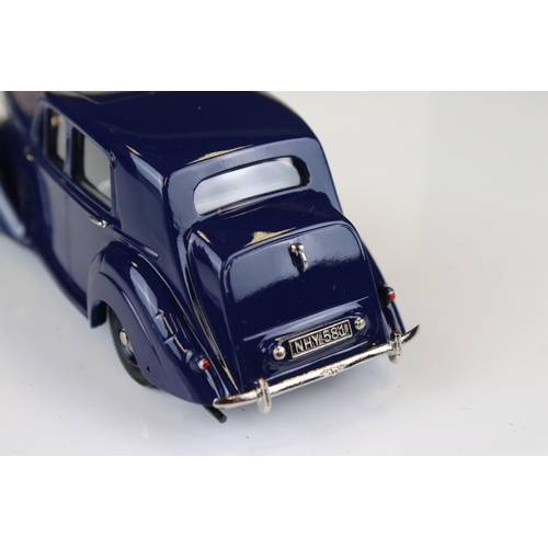 1341 - Boxed Lansdowne Models LDM 64a 1951 Bentley Mk VI 4 Door Saloon Midnight Blue IVO Peters model (ex)