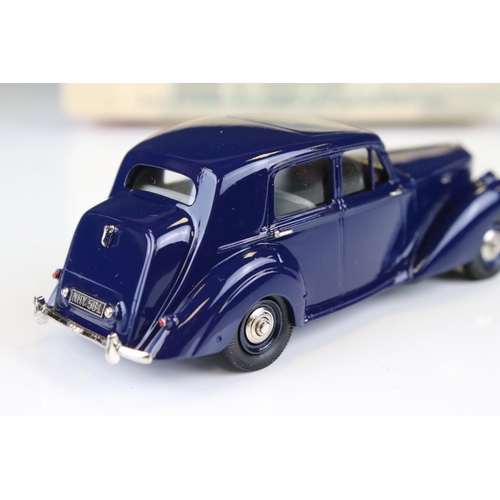 1341 - Boxed Lansdowne Models LDM 64a 1951 Bentley Mk VI 4 Door Saloon Midnight Blue IVO Peters model (ex)