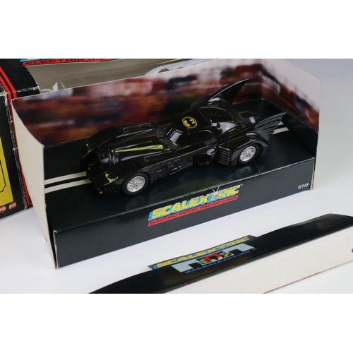 1344 - Boxed Scalextric C465 Batman Batmobile slot car