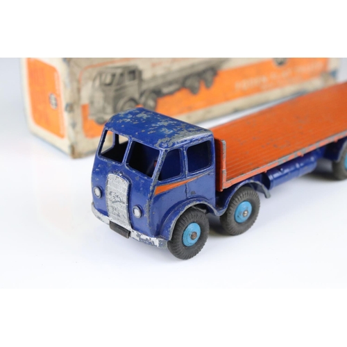 1346 - Two Boxed Dinky diecast models to include 503 Foden Flat Truck with tailboard, in blue and orange (s... 