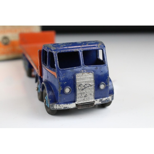 1346 - Two Boxed Dinky diecast models to include 503 Foden Flat Truck with tailboard, in blue and orange (s... 