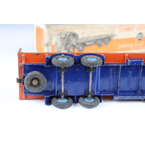 1346 - Two Boxed Dinky diecast models to include 503 Foden Flat Truck with tailboard, in blue and orange (s... 