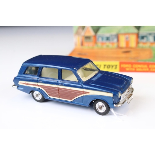 1349 - Boxed Corgi 440 Ford Consul Cortina Super Estate Car diecast model with golfer, caddie boy & golf ba... 