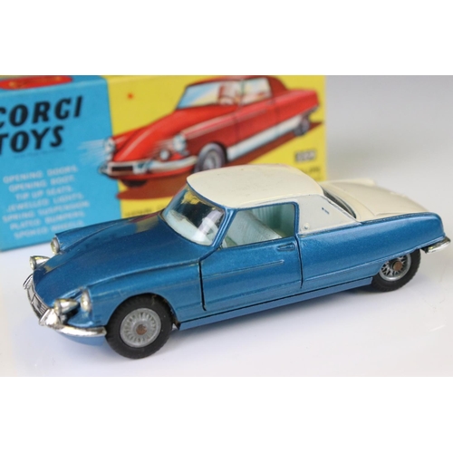 1353 - Two boxed Corgi diecast models to include 259 Le Dandy Coupe Henry Chapron body in metallic blue & w... 