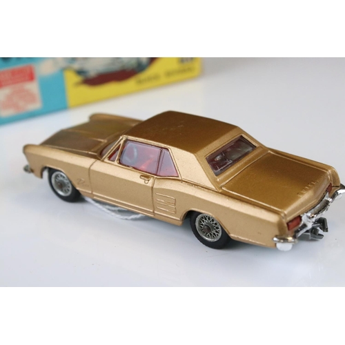 1354 - Two boxed boxed Corgi diecast models to include 245 Buick Riviera in bronze with red interior (dieca... 