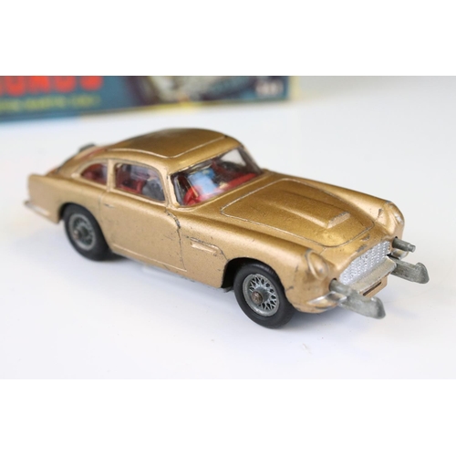 1355 - Boxed Corgi 261 James Bond 007 Aston Martin DB5 diecast model with ejector figure and secret instruc... 