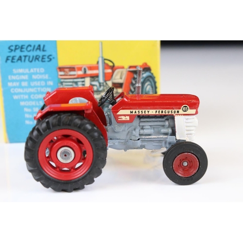 1356 - Boxed Corgi 66 Massey Ferguson 165 Tractor in red, decals and diecast vg/ex, box vg, plus a boxed Co... 