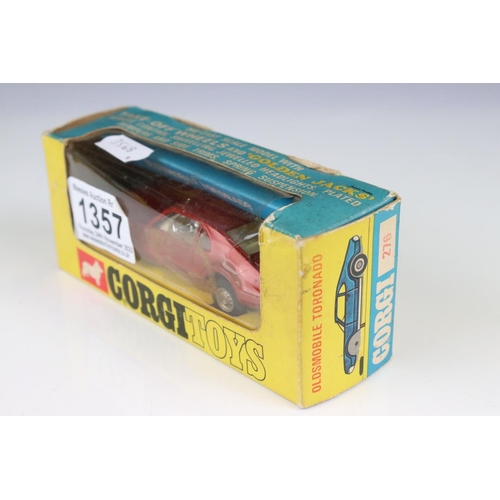 1357 - Two boxed Corgi diecast models to include 275 Rover 2000 TC in metallic green with brown interior an... 