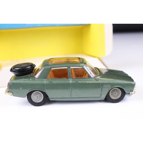 1357 - Two boxed Corgi diecast models to include 275 Rover 2000 TC in metallic green with brown interior an... 