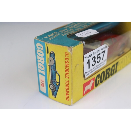 1357 - Two boxed Corgi diecast models to include 275 Rover 2000 TC in metallic green with brown interior an... 